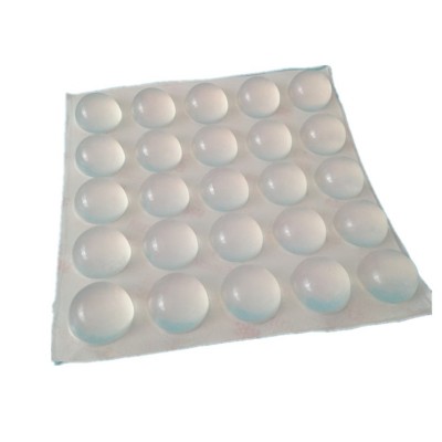 18 x 10 mm Rounded Self Adhesive Silicone Rubber Bumper Pads Anti Slip Bumpons