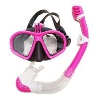 Silicone and Tempered Glasses Kids Diving Mask and Snorkel