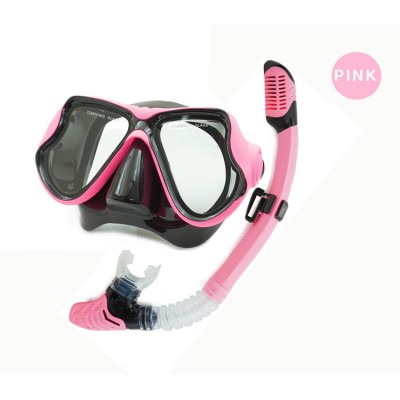 Snorkel Diving Mask Tempered Lens Mask Scuba Diving Mask Snorkel Set Underwater Anti Fog and Tube Diving Equipment