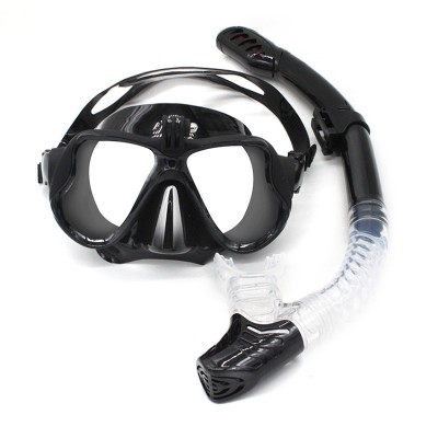 Professional Silicone Scuba Diving Mask with Go Pro Underwater Snorkel Gear