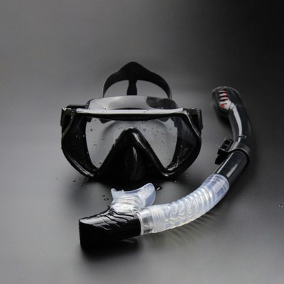 Adult Snorkel Mask Silicone Tempered Glasses Diving Equipment